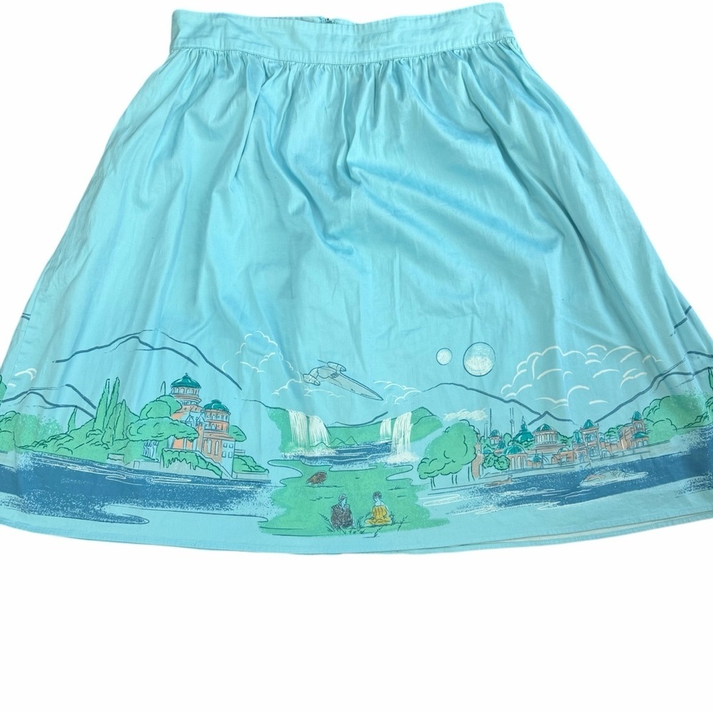 Her Universe Star Wars Naboo Landscape Woven Circle Skirt - Picture 3 of 7